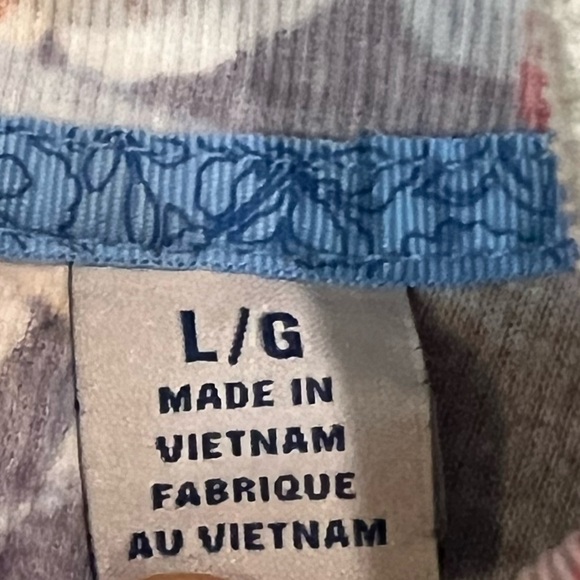 Tommy Bahama Montserrat Long Sleeve Sweatshirt Men Large Gray Tropical Print - Picture 4 of 5